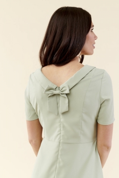 A-Line Back Neckline Dress